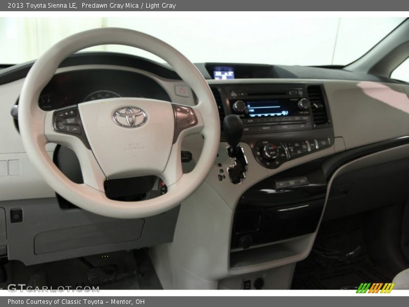 Predawn Gray Mica / Light Gray 2013 Toyota Sienna LE