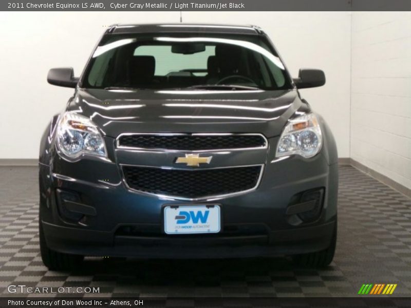 Cyber Gray Metallic / Light Titanium/Jet Black 2011 Chevrolet Equinox LS AWD