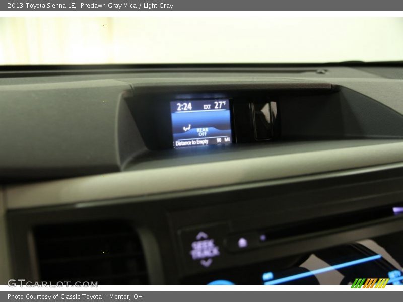 Predawn Gray Mica / Light Gray 2013 Toyota Sienna LE