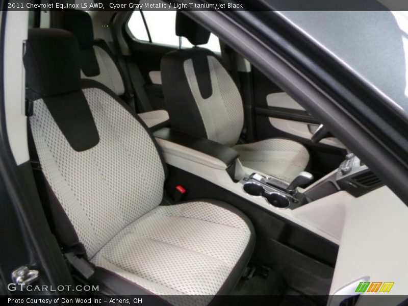 Cyber Gray Metallic / Light Titanium/Jet Black 2011 Chevrolet Equinox LS AWD