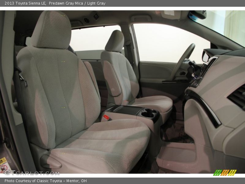 Predawn Gray Mica / Light Gray 2013 Toyota Sienna LE