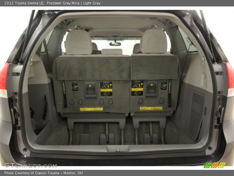 Predawn Gray Mica / Light Gray 2013 Toyota Sienna LE