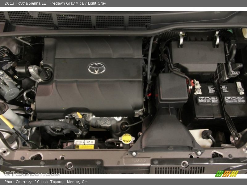 Predawn Gray Mica / Light Gray 2013 Toyota Sienna LE
