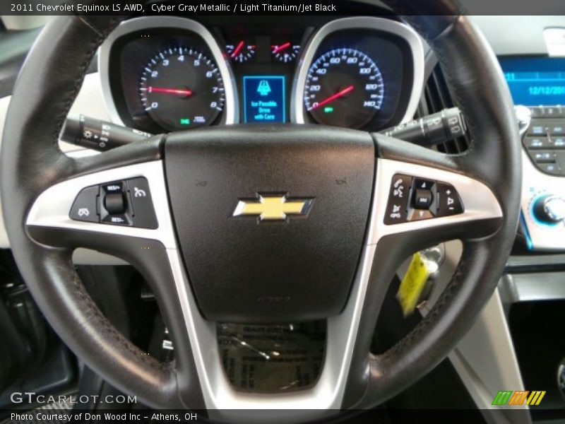 Cyber Gray Metallic / Light Titanium/Jet Black 2011 Chevrolet Equinox LS AWD