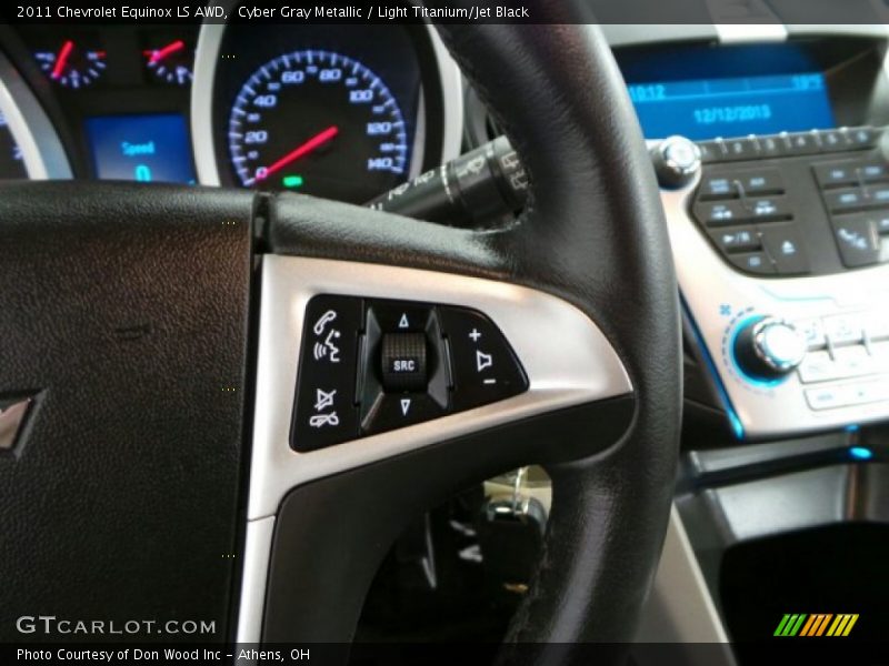 Cyber Gray Metallic / Light Titanium/Jet Black 2011 Chevrolet Equinox LS AWD