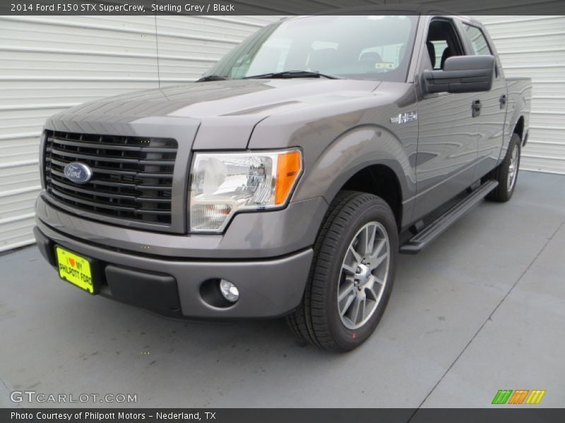 Sterling Grey / Black 2014 Ford F150 STX SuperCrew