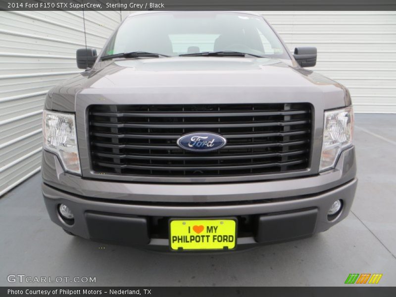 Sterling Grey / Black 2014 Ford F150 STX SuperCrew