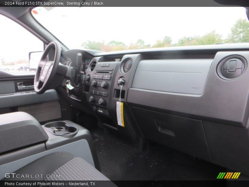 Sterling Grey / Black 2014 Ford F150 STX SuperCrew