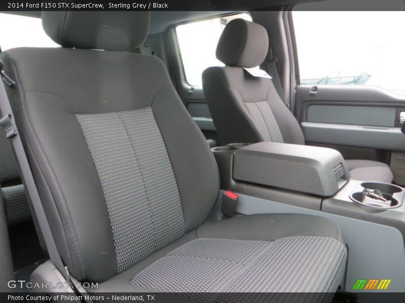 Sterling Grey / Black 2014 Ford F150 STX SuperCrew