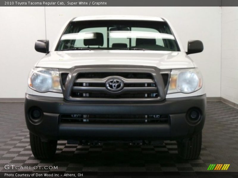 Super White / Graphite 2010 Toyota Tacoma Regular Cab
