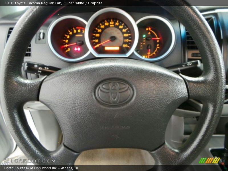 Super White / Graphite 2010 Toyota Tacoma Regular Cab