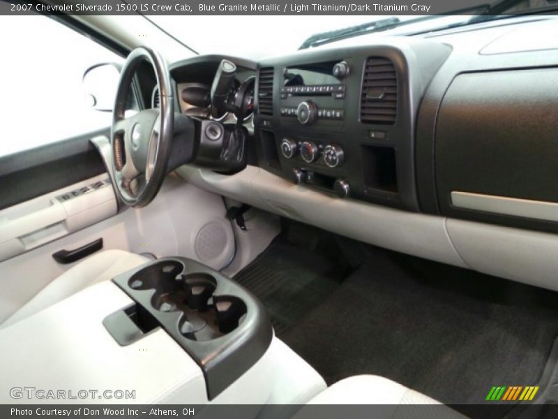 Blue Granite Metallic / Light Titanium/Dark Titanium Gray 2007 Chevrolet Silverado 1500 LS Crew Cab