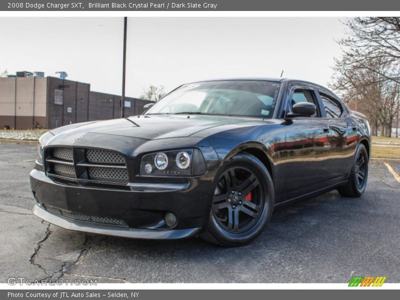 Brilliant Black Crystal Pearl / Dark Slate Gray 2008 Dodge Charger SXT