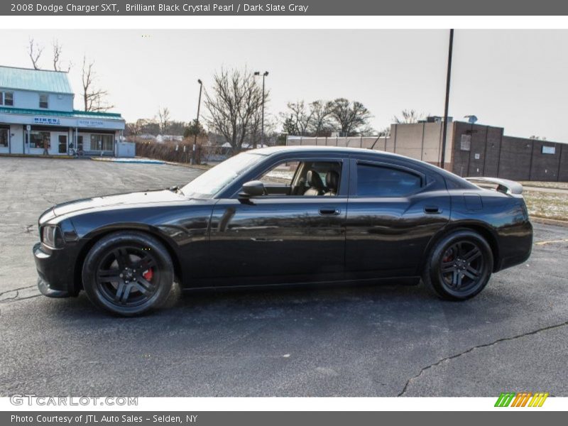 Brilliant Black Crystal Pearl / Dark Slate Gray 2008 Dodge Charger SXT