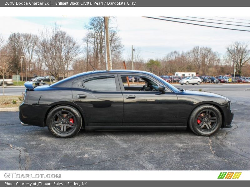 Brilliant Black Crystal Pearl / Dark Slate Gray 2008 Dodge Charger SXT
