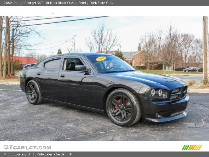 Brilliant Black Crystal Pearl / Dark Slate Gray 2008 Dodge Charger SXT