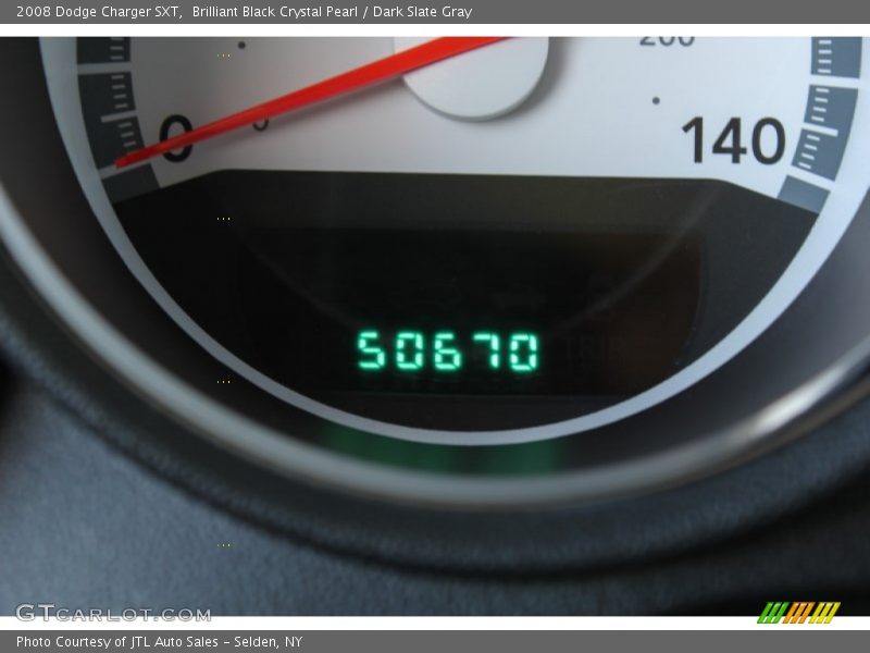 Brilliant Black Crystal Pearl / Dark Slate Gray 2008 Dodge Charger SXT