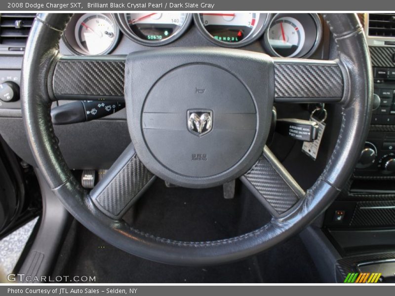 Brilliant Black Crystal Pearl / Dark Slate Gray 2008 Dodge Charger SXT