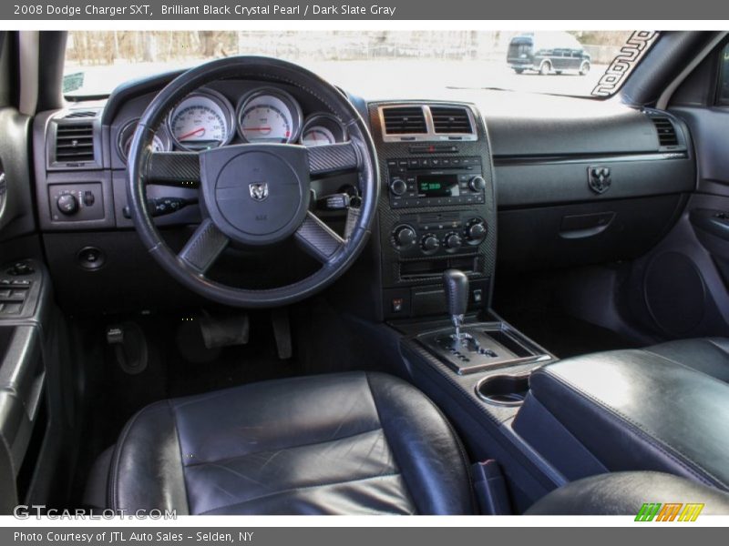 Brilliant Black Crystal Pearl / Dark Slate Gray 2008 Dodge Charger SXT
