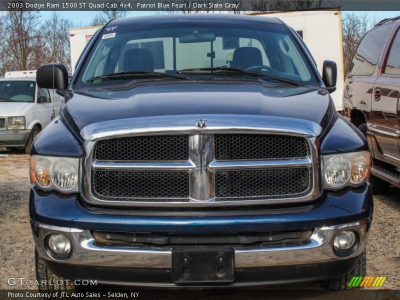 Patriot Blue Pearl / Dark Slate Gray 2003 Dodge Ram 1500 ST Quad Cab 4x4