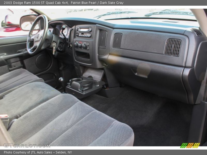 Patriot Blue Pearl / Dark Slate Gray 2003 Dodge Ram 1500 ST Quad Cab 4x4