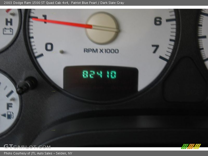 Patriot Blue Pearl / Dark Slate Gray 2003 Dodge Ram 1500 ST Quad Cab 4x4