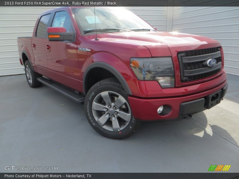 Ruby Red Metallic / Black 2013 Ford F150 FX4 SuperCrew 4x4