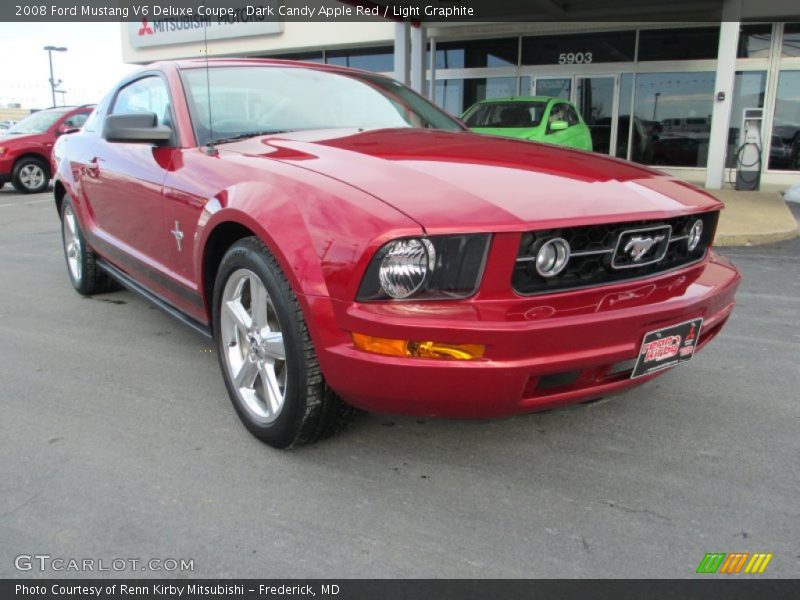 Dark Candy Apple Red / Light Graphite 2008 Ford Mustang V6 Deluxe Coupe