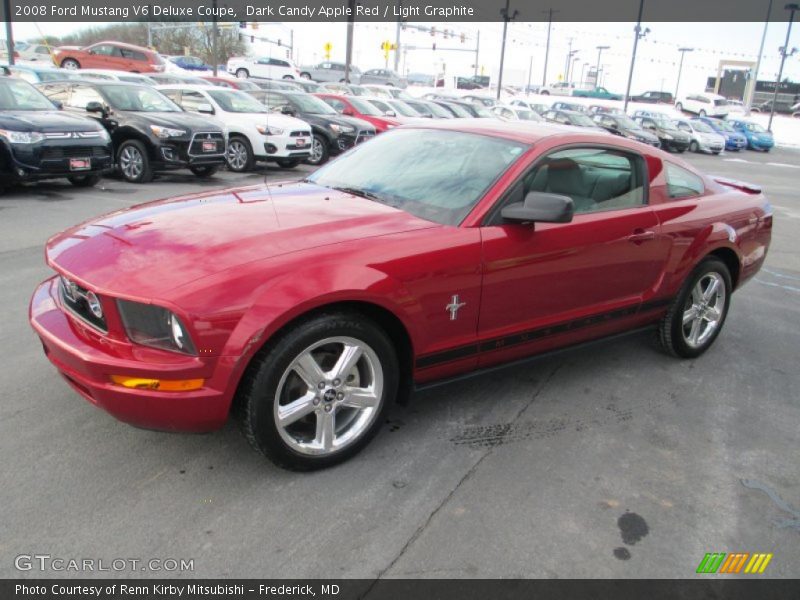 Dark Candy Apple Red / Light Graphite 2008 Ford Mustang V6 Deluxe Coupe