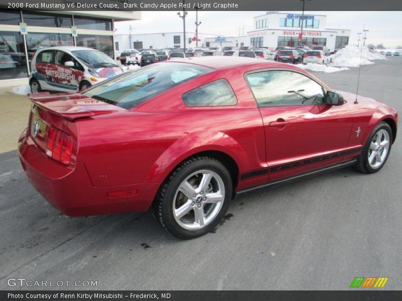 Dark Candy Apple Red / Light Graphite 2008 Ford Mustang V6 Deluxe Coupe