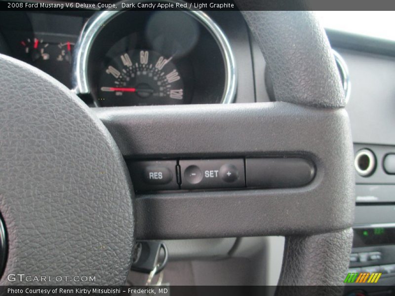 Dark Candy Apple Red / Light Graphite 2008 Ford Mustang V6 Deluxe Coupe