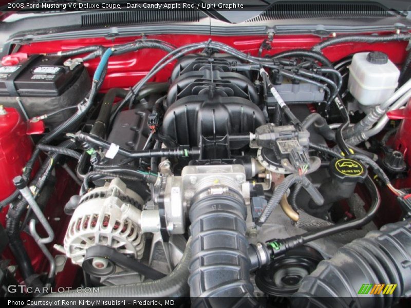 Dark Candy Apple Red / Light Graphite 2008 Ford Mustang V6 Deluxe Coupe