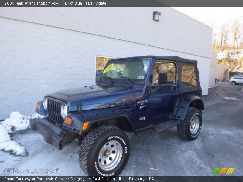 Patriot Blue Pearl / Agate 2000 Jeep Wrangler Sport 4x4