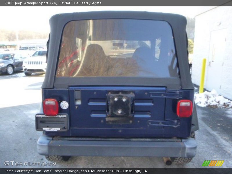 Patriot Blue Pearl / Agate 2000 Jeep Wrangler Sport 4x4