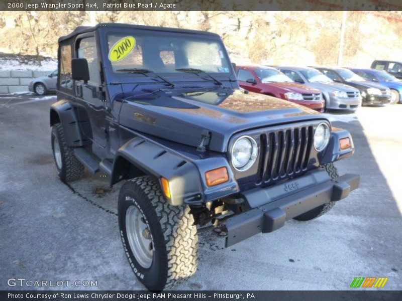 Patriot Blue Pearl / Agate 2000 Jeep Wrangler Sport 4x4
