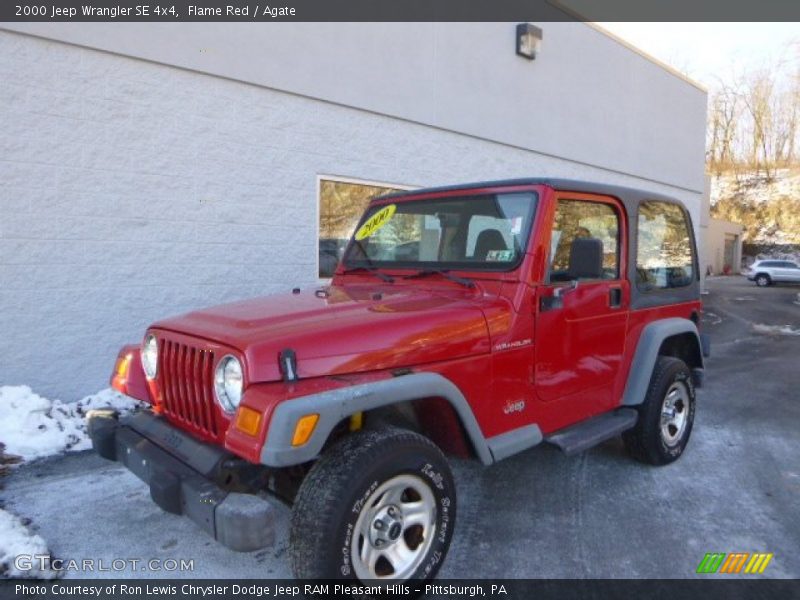 Flame Red / Agate 2000 Jeep Wrangler SE 4x4