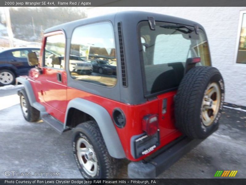 Flame Red / Agate 2000 Jeep Wrangler SE 4x4