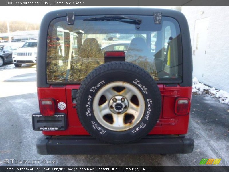 Flame Red / Agate 2000 Jeep Wrangler SE 4x4