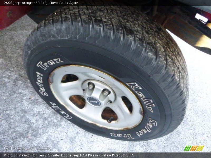 Flame Red / Agate 2000 Jeep Wrangler SE 4x4