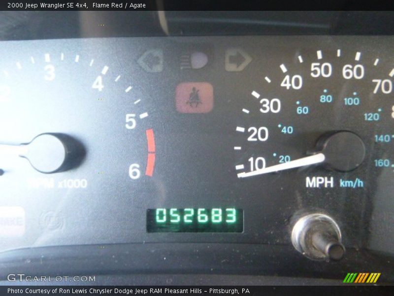 Flame Red / Agate 2000 Jeep Wrangler SE 4x4