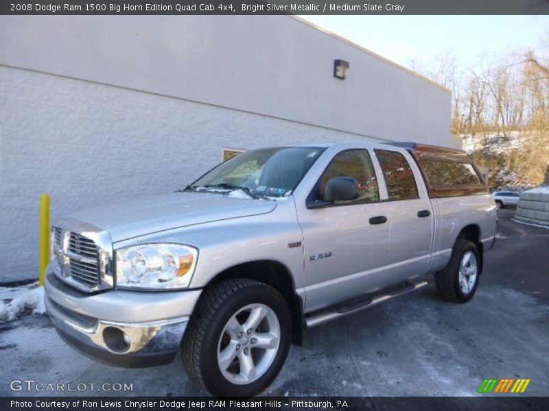 Bright Silver Metallic / Medium Slate Gray 2008 Dodge Ram 1500 Big Horn Edition Quad Cab 4x4
