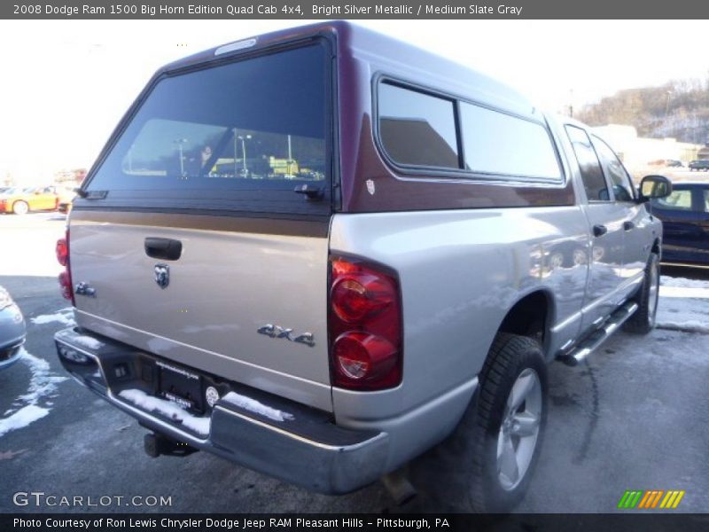 Bright Silver Metallic / Medium Slate Gray 2008 Dodge Ram 1500 Big Horn Edition Quad Cab 4x4