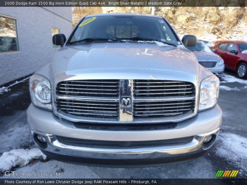 Bright Silver Metallic / Medium Slate Gray 2008 Dodge Ram 1500 Big Horn Edition Quad Cab 4x4