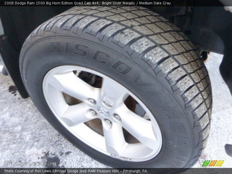 Bright Silver Metallic / Medium Slate Gray 2008 Dodge Ram 1500 Big Horn Edition Quad Cab 4x4