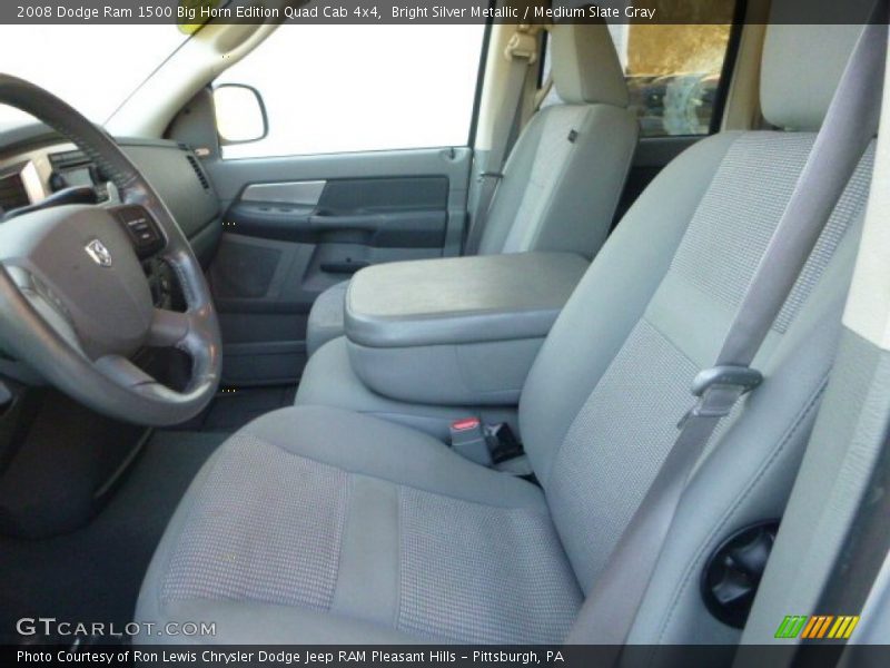 Bright Silver Metallic / Medium Slate Gray 2008 Dodge Ram 1500 Big Horn Edition Quad Cab 4x4