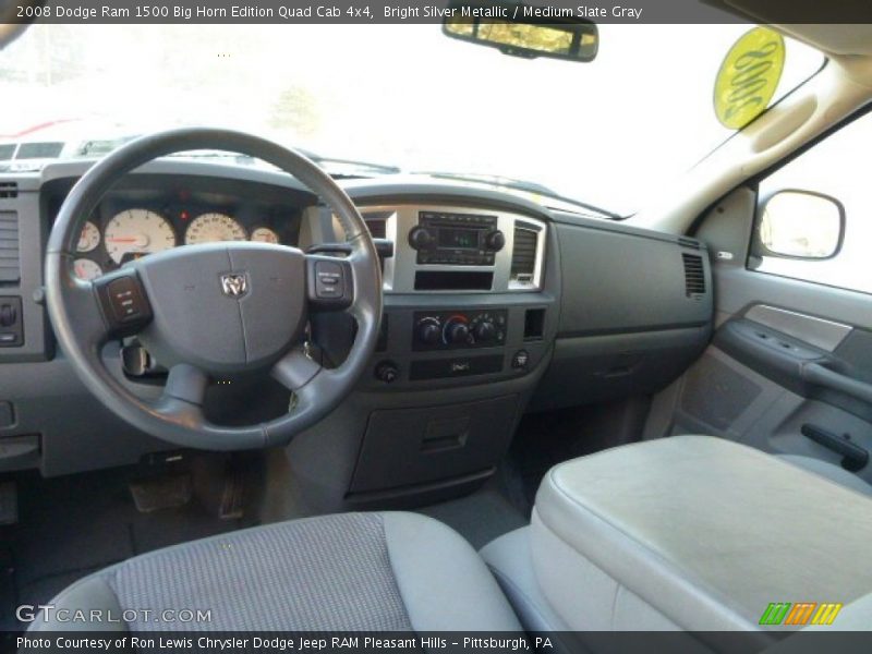 Bright Silver Metallic / Medium Slate Gray 2008 Dodge Ram 1500 Big Horn Edition Quad Cab 4x4