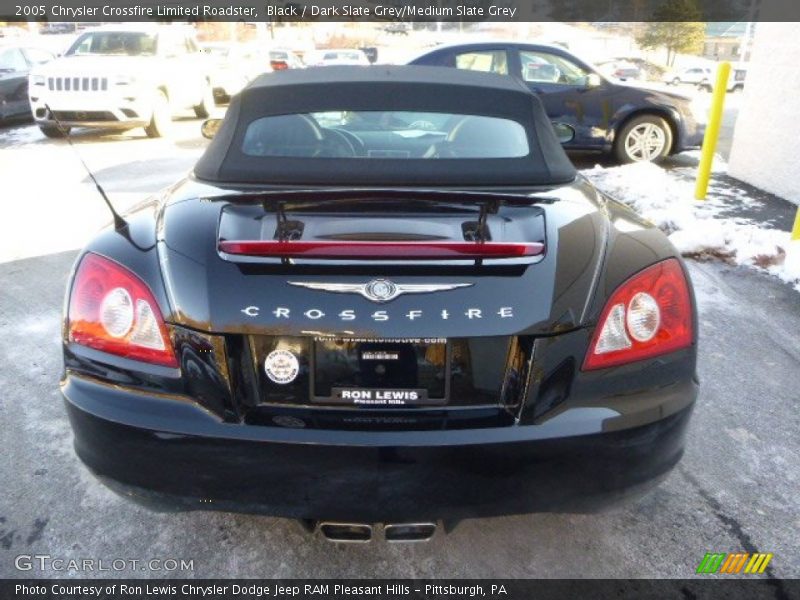 Black / Dark Slate Grey/Medium Slate Grey 2005 Chrysler Crossfire Limited Roadster