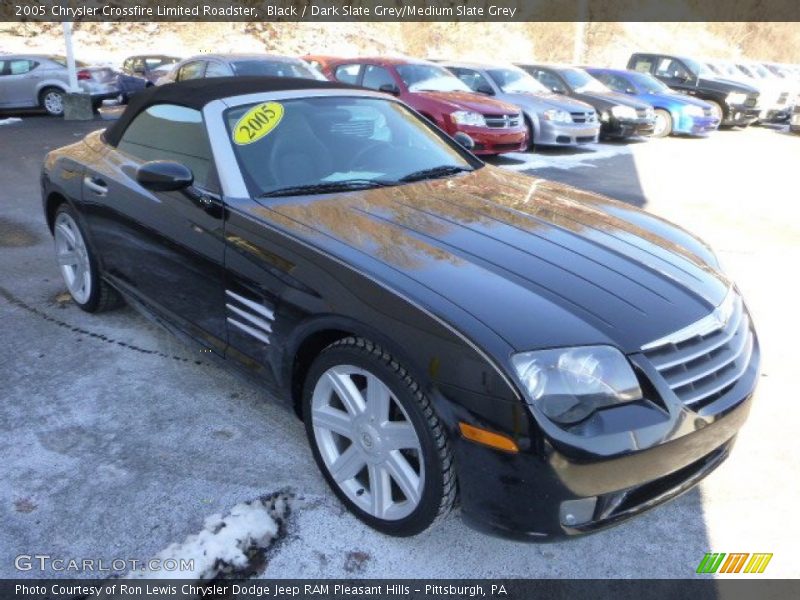 Black / Dark Slate Grey/Medium Slate Grey 2005 Chrysler Crossfire Limited Roadster