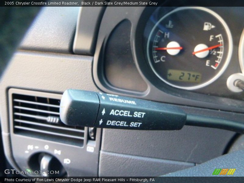 Black / Dark Slate Grey/Medium Slate Grey 2005 Chrysler Crossfire Limited Roadster