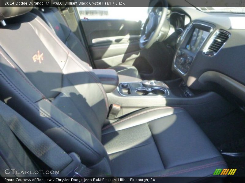 Brilliant Black Crystal Pearl / Black 2014 Dodge Durango R/T AWD